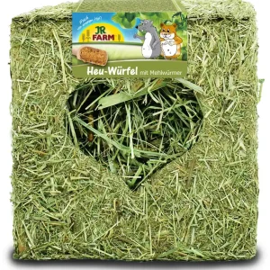 Sparpaket 2 x 125 g JR Farm Heu-Würfel mit Mehlwürmer Nager Snack Meistverkauft